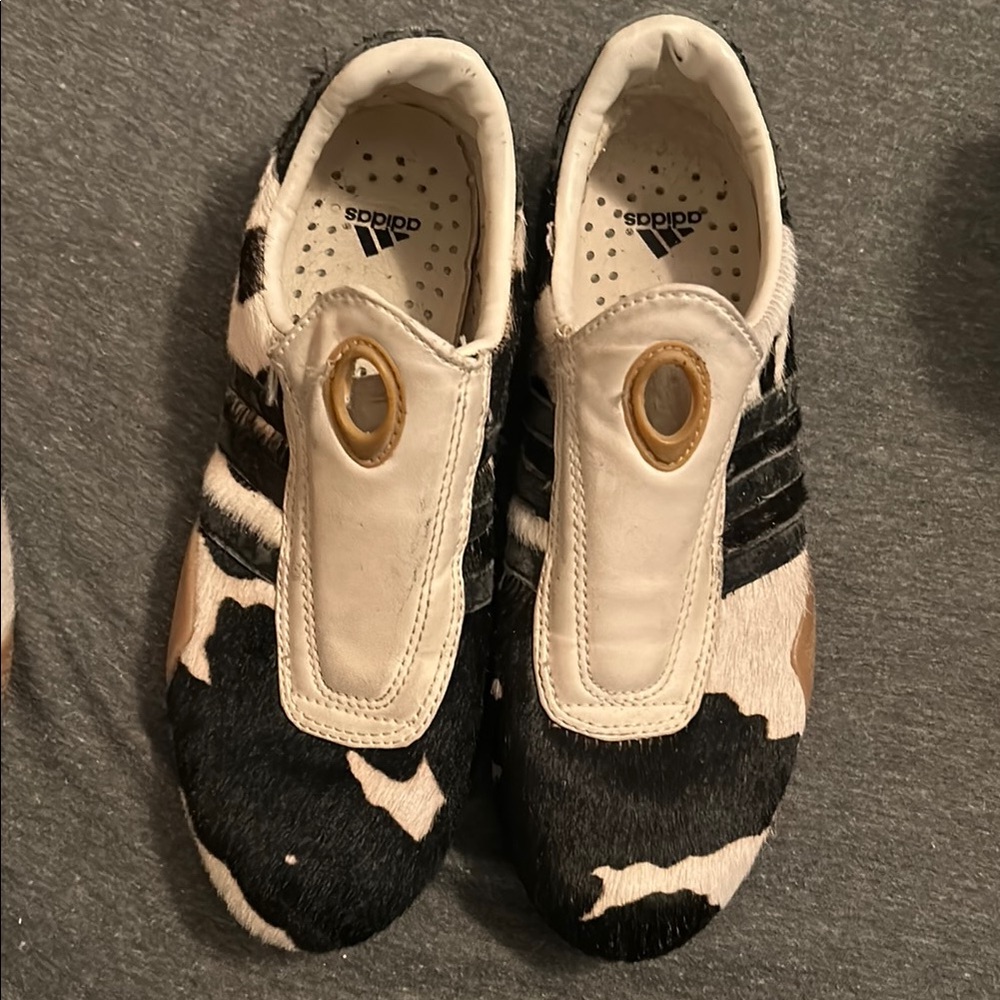 Adidas Black and White Sneakers with Classic Stripes